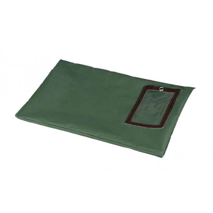 PM Company Flat Dark Green Transit Sack, 14 Inches Width x 11 Inches Height (04648)