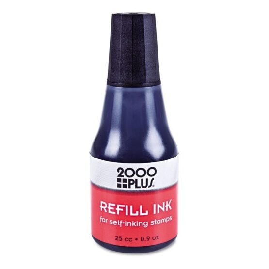 2000 PLUS Self-Inking Refill Ink, Black, 0.9 oz Bottle