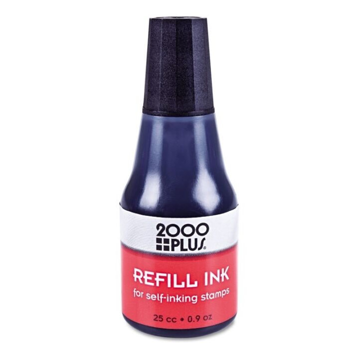 2000 PLUS Self-Inking Refill Ink, Black, 0.9 oz Bottle