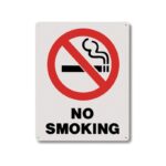 8X10 Rigid Plastic No Smoking Signs - RP115