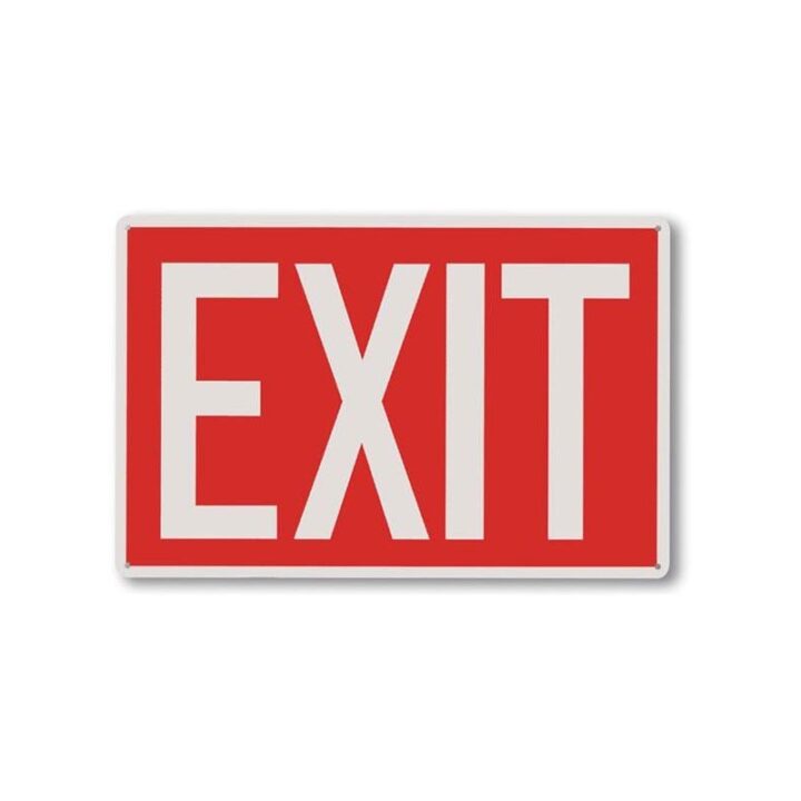 Aluminum "Exit" Sign - A112