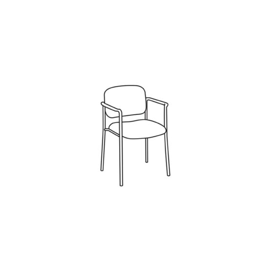 Basyx by HON VL606VA90 VL606 Armless Guest Chair