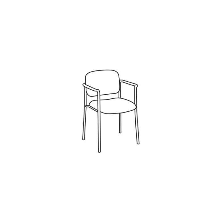 Basyx by HON VL606VA90 VL606 Armless Guest Chair