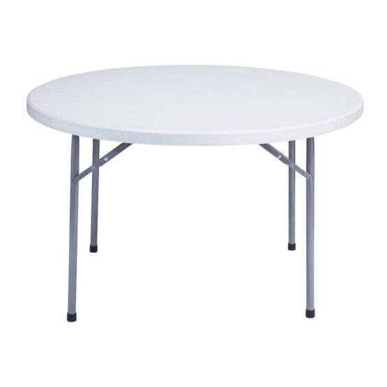 KUBIC - Round Folding TABLE Plastic - 48" - White