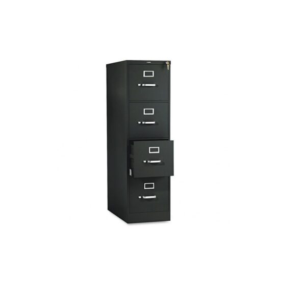 HON - Vertical FILE - 4-Drawers - Letter - KeyLock - Black