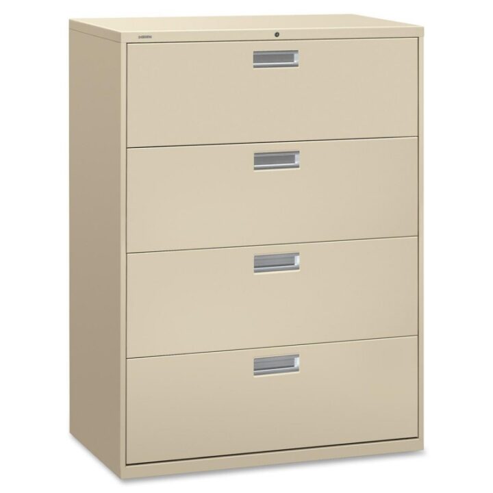 HON/600 - Lateral FILE 42 - 4-Dwr - Ltr/Lgl- KeyLock- Putty