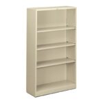 HON - Steel BOOKCASE - 4- Shelf - 60"H - Putty