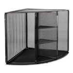 Rolodex Mesh Collection Corner Desktop Shelf Black (62630)