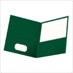 Oxford Twin Pocket Folders, Letter Size, Hunter Green, 25 per Box (57556)