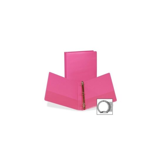 Fashion View Binder SAMU86376, Round Ring, 11 x 8-1/2, 1 Capacity, Berry - 2 pack