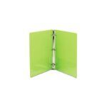 SAMU86378 Presentation View Binder, Round Ring, 11 x 8-1/2, 1" Capacity, Lime, 2/Pack