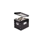 Ideastream SNS01533 Snap N Store Storage Box, Letter, 13 3/8 x 9 3/4 x 10 3/4, Black