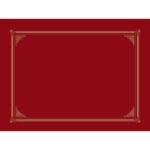 Geographics Certificate/Document Cover, Linen Stock, Burgundy, Six per Pack (45333)