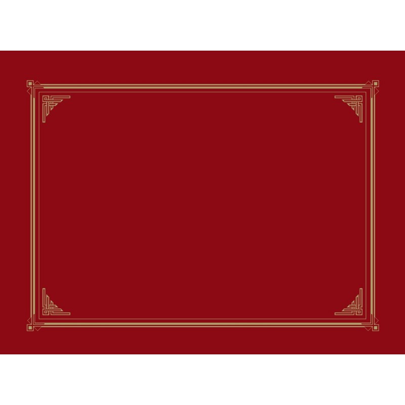 Geographics Certificate/Document Cover, Linen Stock, Burgundy, Six per Pack (45333)