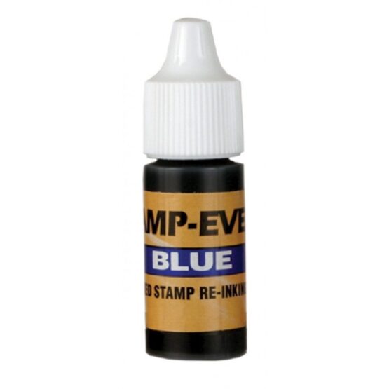 Stamp-Ever Pre-Inked Refill Ink, 7ml Bottle, Blue