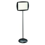 MasterVision Rectangle Dry Erase Sign Floor Stand, Black (SIG07060101)