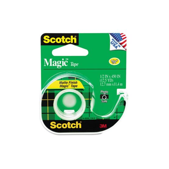 Magic™ Tape in Carded Dispenser, 1/2" x 450"