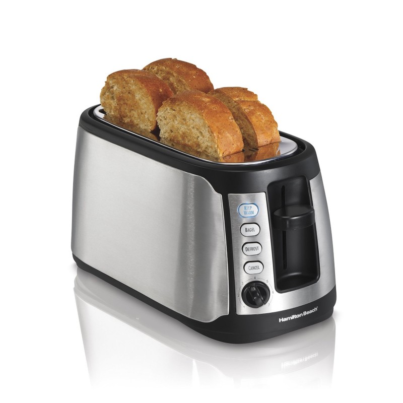 Hamilton Beach 24810 4-Slice Long Slot Keep Warm Toaster