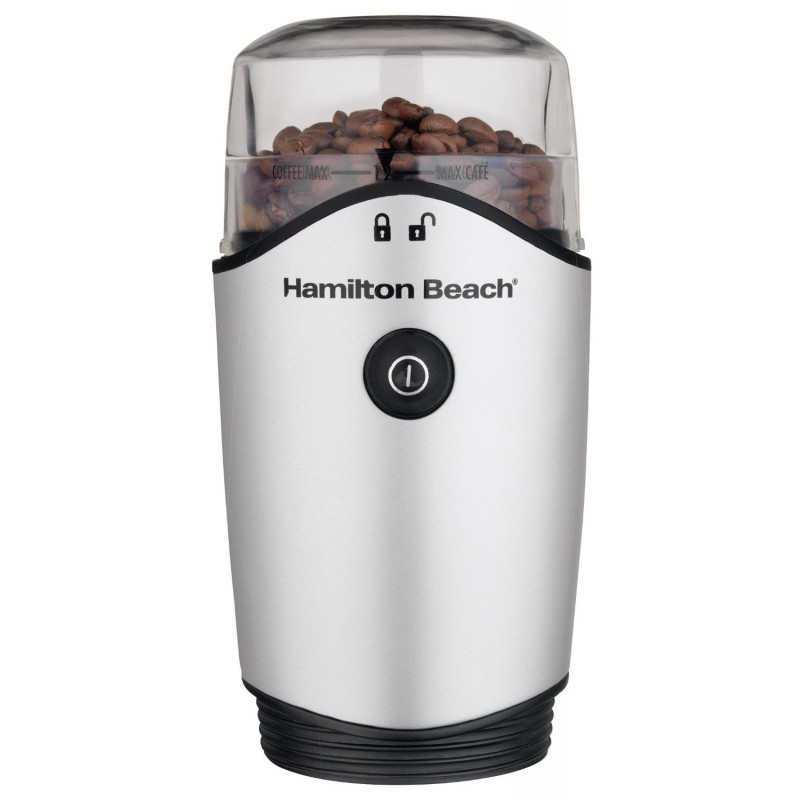 Hamilton Beach 80374 Custom Grind Hands-Free Coffee Grinder, Black